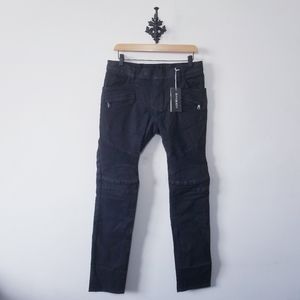 NWT Balmain Paris Distressed Biker Jeans Skinny Size 32